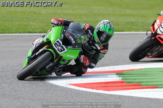 2009-05-09 Monza 1419 Superbike - Qualifyng Practice - Broc Parkes - Kawasaki ZX 10R